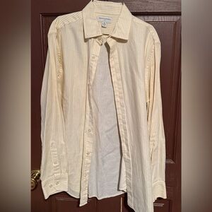 Yellow/White Territory Ahead button down